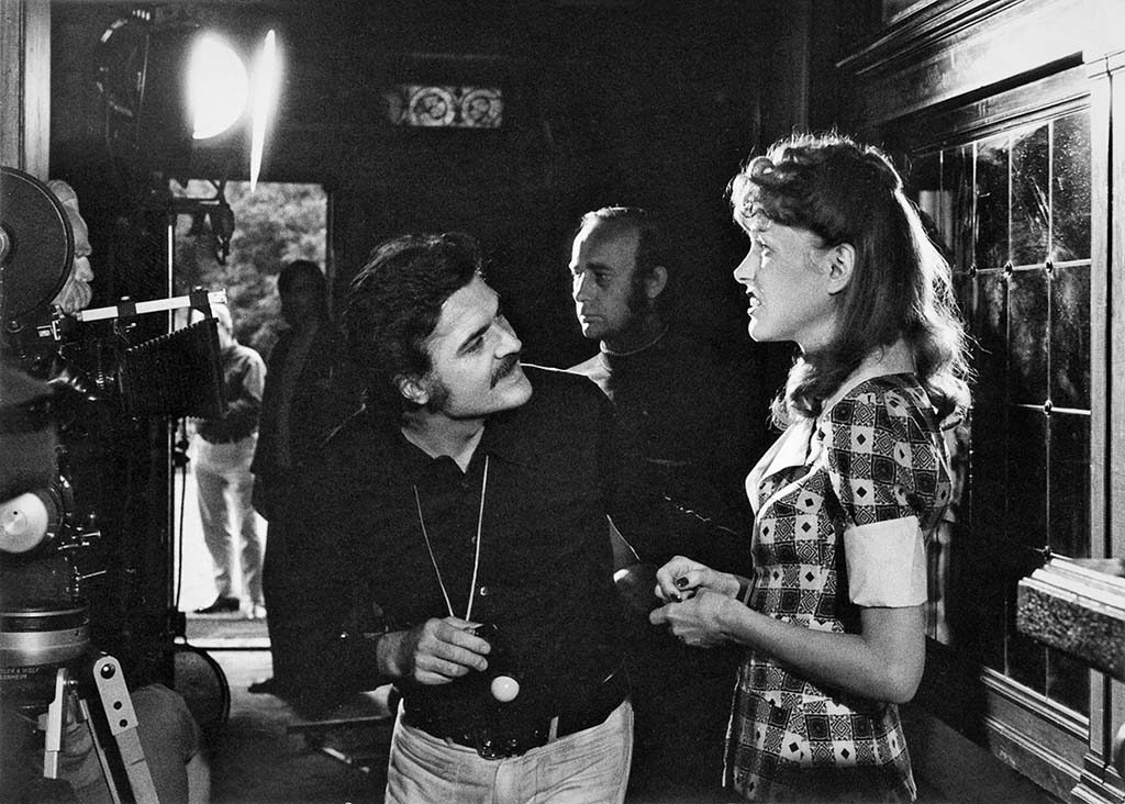 Michael Ballhaus beim Einleuchten während der Dreharbeiten zu "Martha" - der erste Film mit dem Ballhaus-Kreisel.
