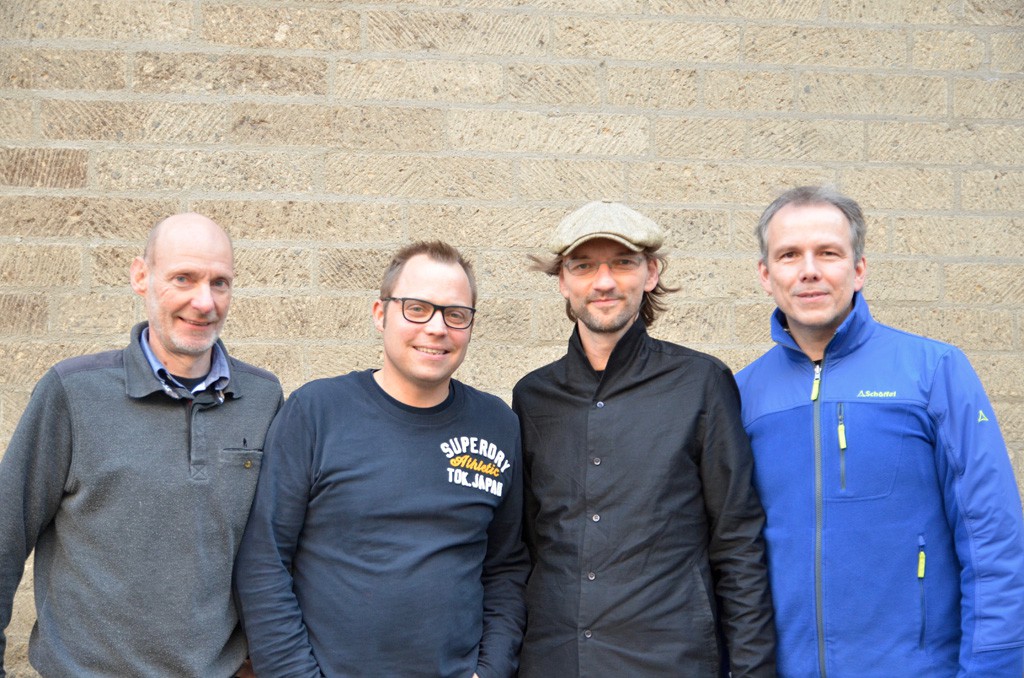 Das Produktionsteam: Martin Gottschall, Stefan Kevenhörster, Jörg Schuchard, Frank Kasper (v.l.)