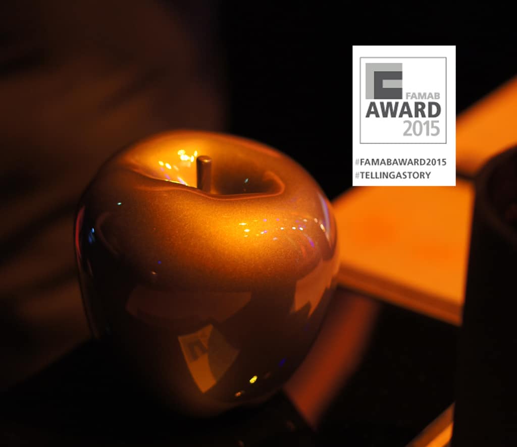 FAMAB Award 2015: Apfel mit Logo