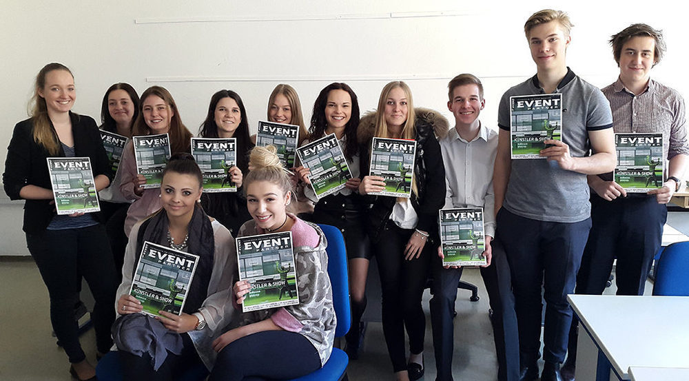 Schüler/innen der Maturaklassen der Tourismusschulen Villa Blanka in Innsbruck 