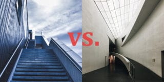 Treppen vs. Rampe