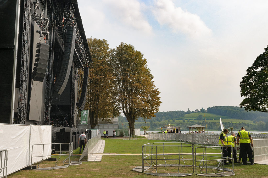 Absperrungen beim Seaside Baldeneysee