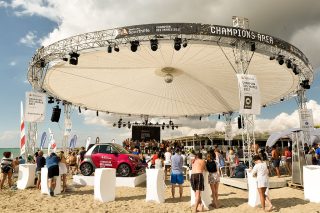 Schirmsysteme / Überdachungen mit Marketingpotenzial