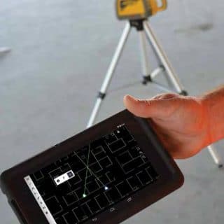 Rigging Positionierung-Lasersystem QML800 Tablet