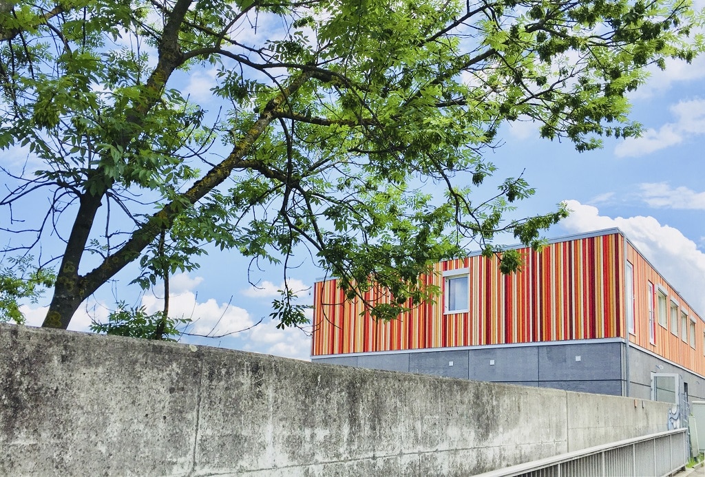 Besucherzentrum Einhausung Schwamendingen außen