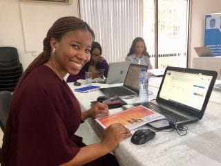 Yolanda Oghumah, Manager Events and Trade Fairs, bei der Eventry-Schulung