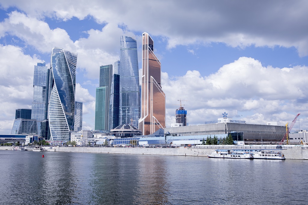 Das Gelände des Messe-Düsseldorf-Kooperationspartners Expocentre in Moskau