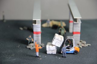 Gabelstapler-Arbeitsschutz-Unfall-Bau