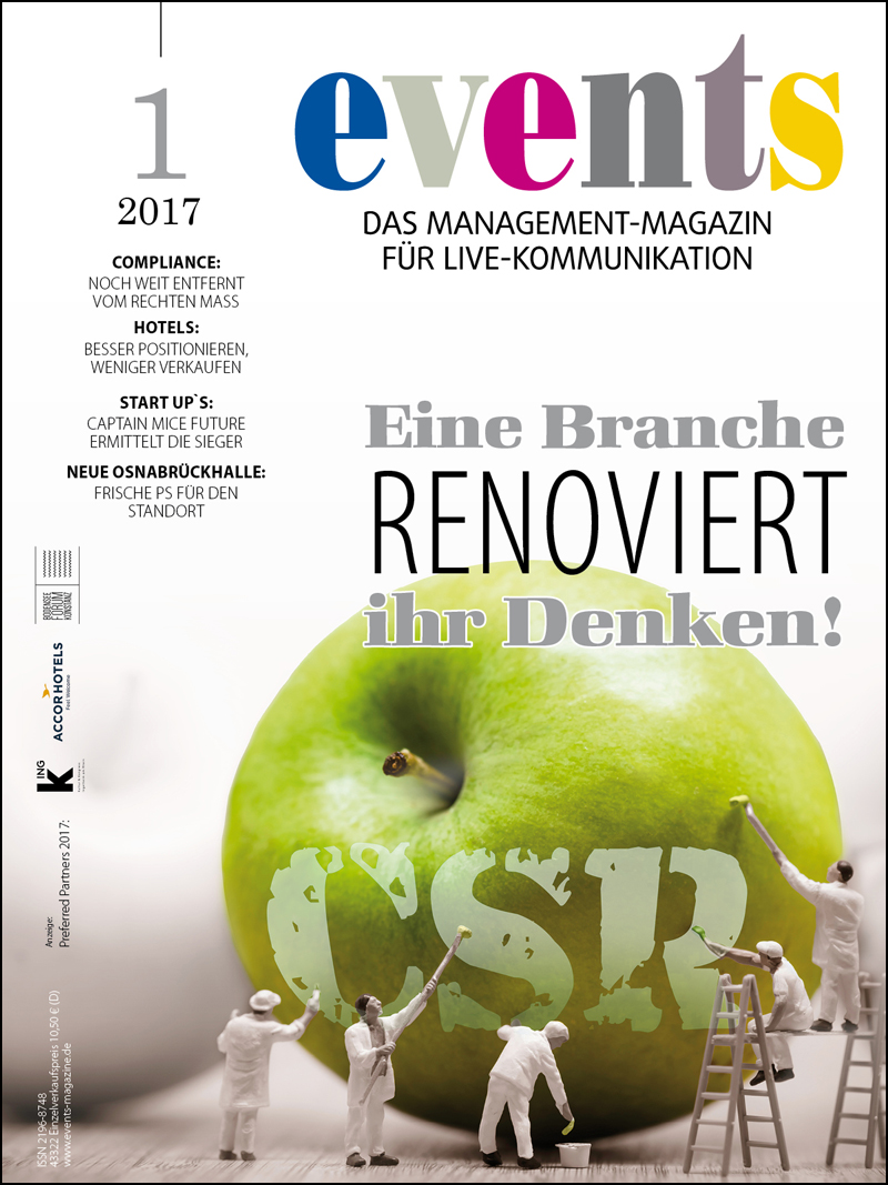 Produkt: events Magazine Digital 01/2017