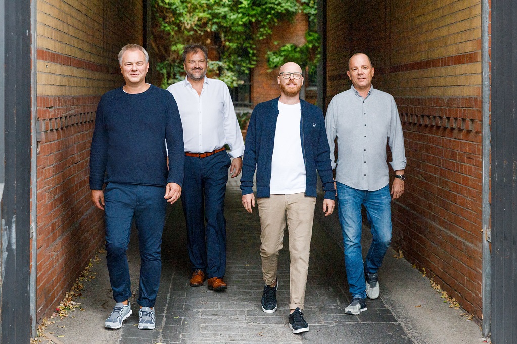 Insglück Management (v.l.n.r): Christian Poswa, Christoph Kirst, Frederik Nimmesgern und Detlef Wintzen