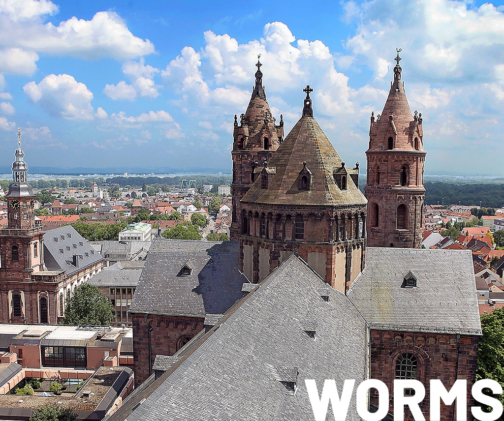 In Worms gilt der Dom St. Peter, auch Kaiserdom genannt, als die Krone der Stadt.
