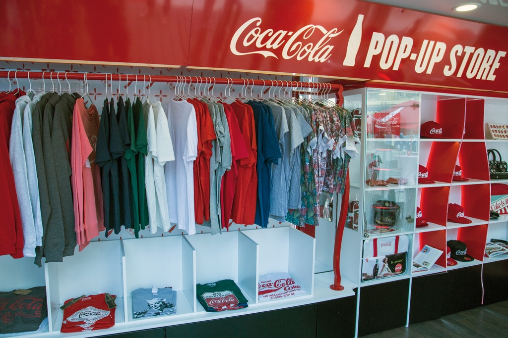 Brand Pop-up-Stores von Coca Cola