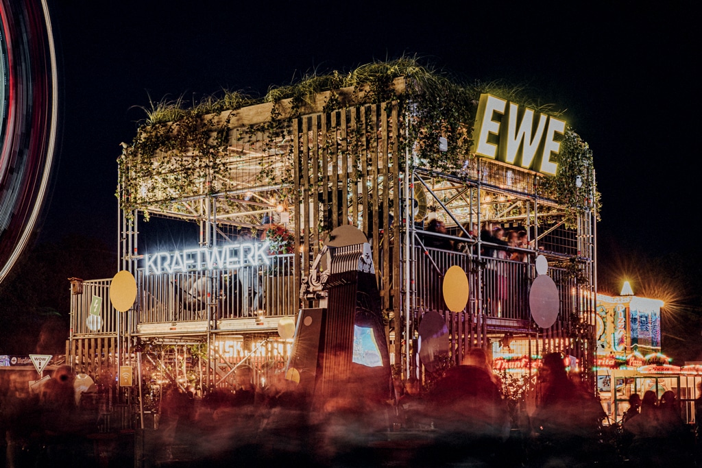 EWE Festival Kraftwerk bei Nacht