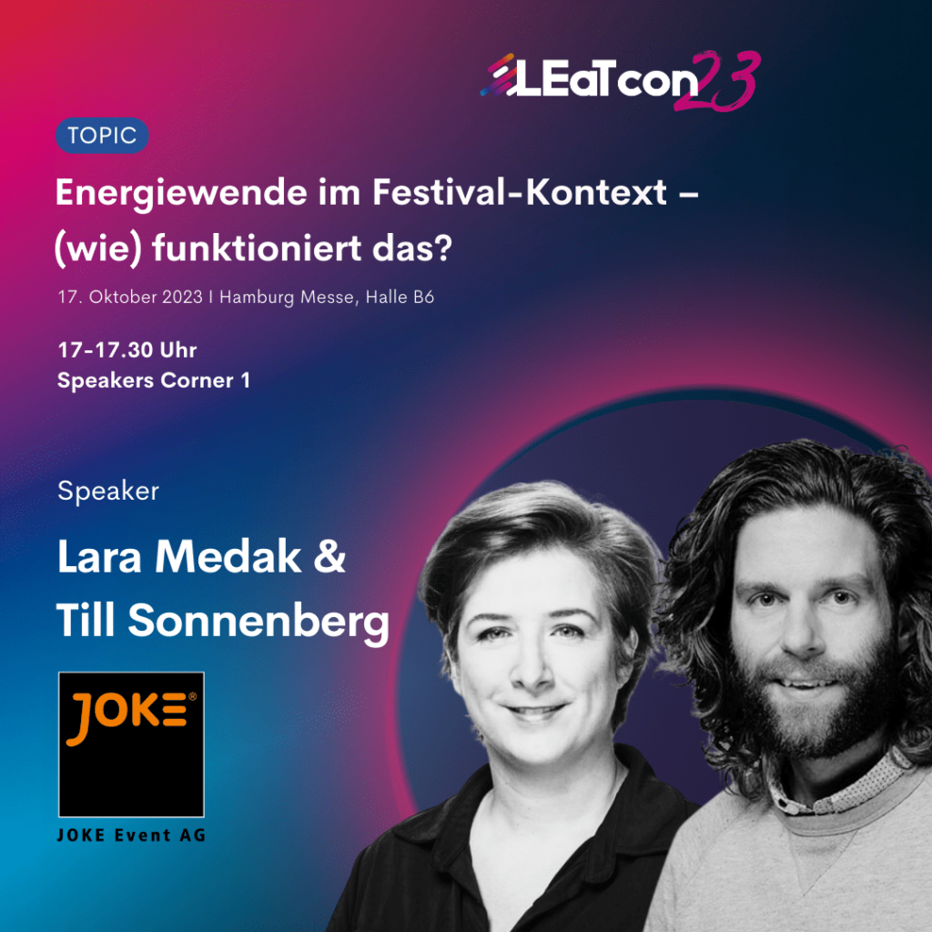Lara Medak und Till Sonnenberg auf der LEaT con 2023