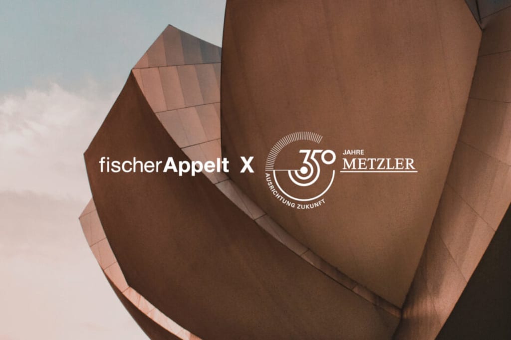 fischerAppelt x 350 Jahre Bankhaus Metzler; Banner