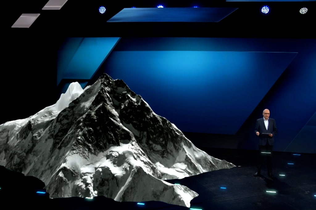Eisberg im Virtual Studio