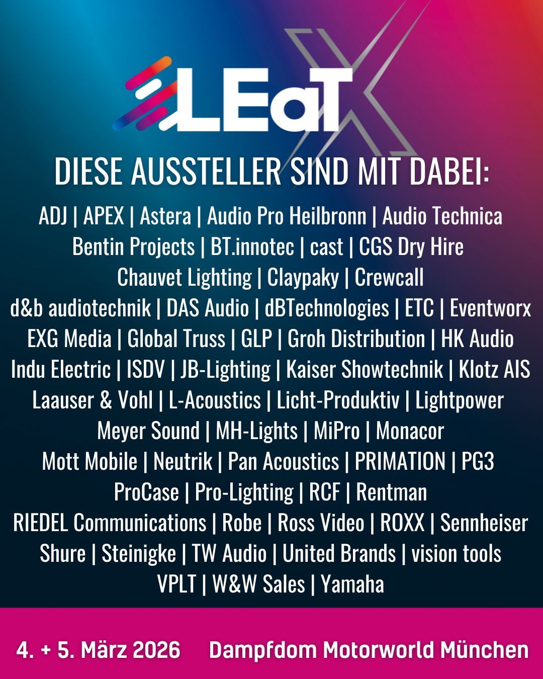 LEaT X 26 Aussteller