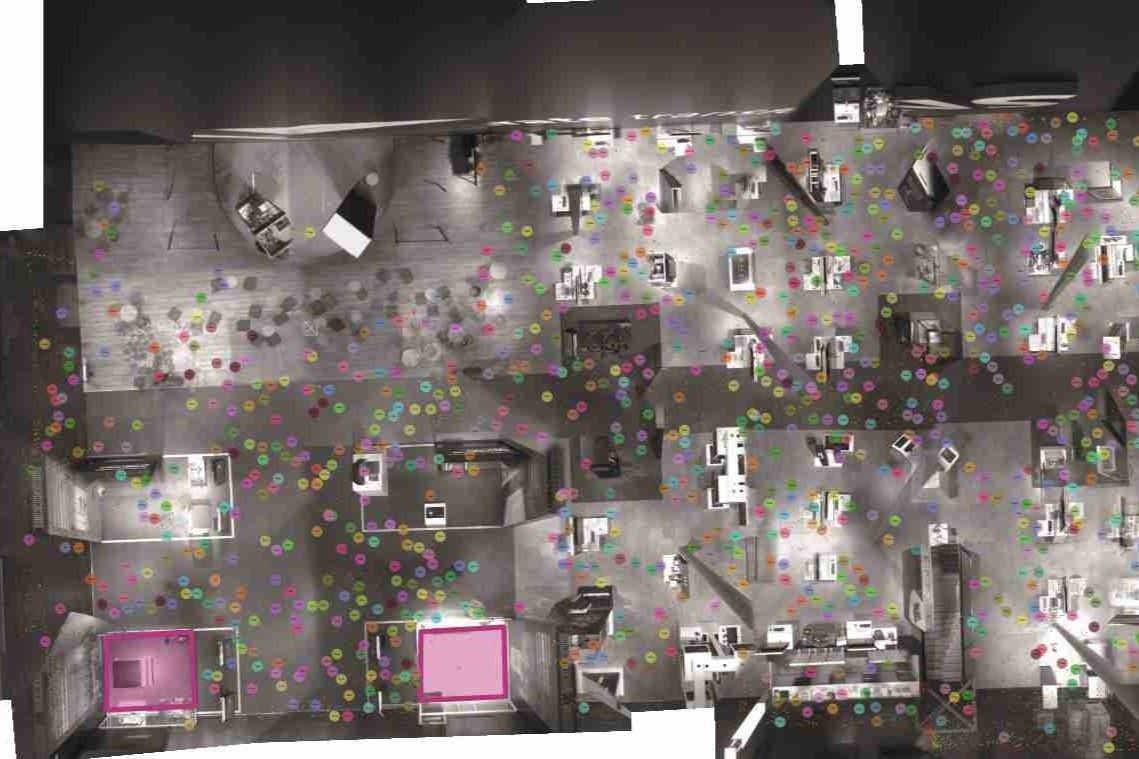 Dank 30 KI-gestützter Stereovision- Sensoren konnte die gesamte Customer Journey auf dem Messestand gemessen und analysiert werden.