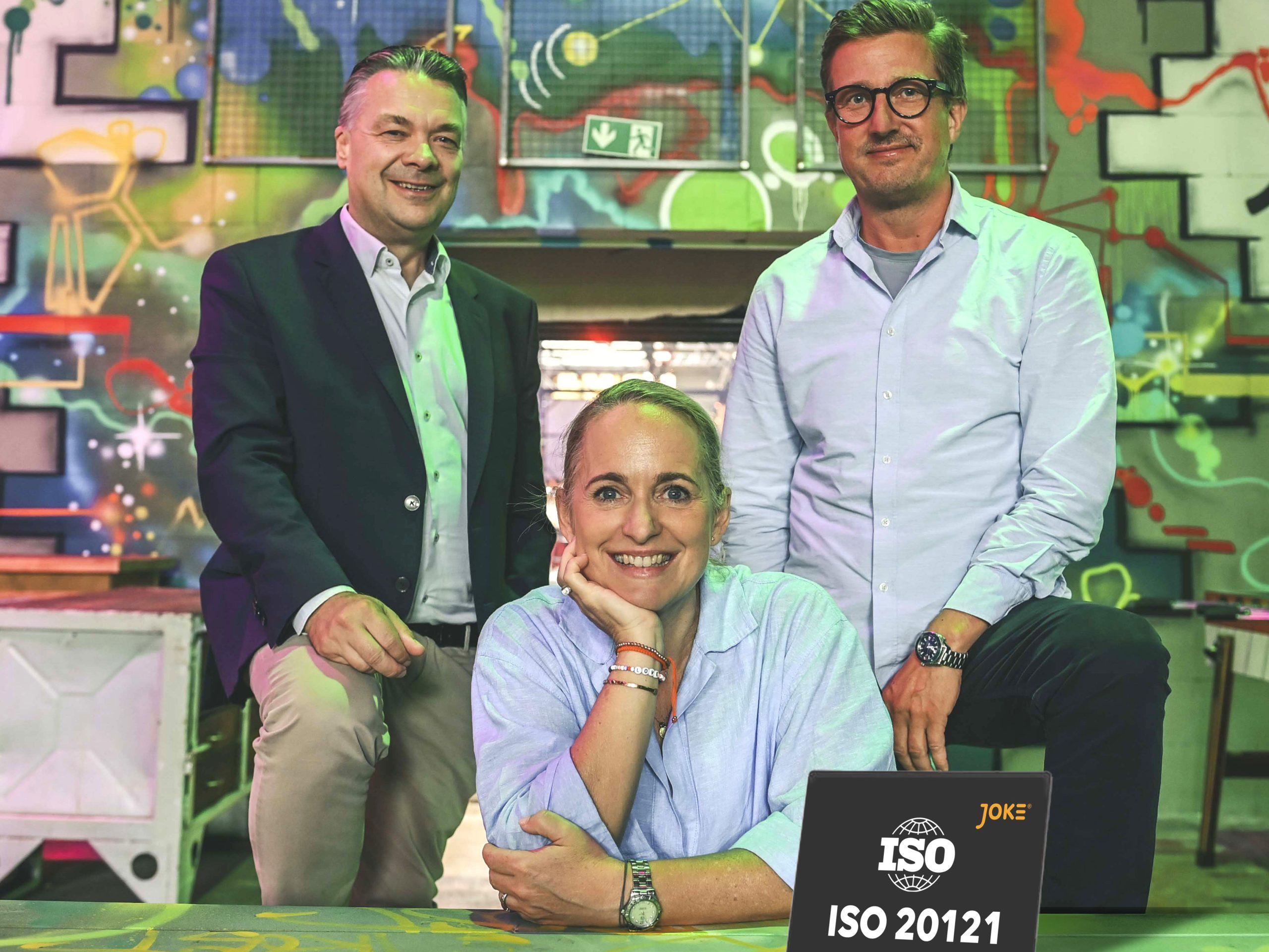 Joke Event AG Vorstand (v.l.n.r.): Christian Seidenstücker, Corinna Kircheisen und Peter Melms