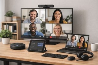 Hybrides Arbeiten und KI verändern die Anforderungen an moderne Technik. Hersteller reagieren mit Lösungen, die einfach bereitzustellen sind und sich durch gute Audio- und Videoqualität auszeichnen. Favoriten sind oft All-in-One-Systeme oder modulare Room Kits.